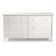 preview thumbnail 17 of 18, Taylor & Olive Snowberry 6-drawer Pine Wood Tall Storage Dresser