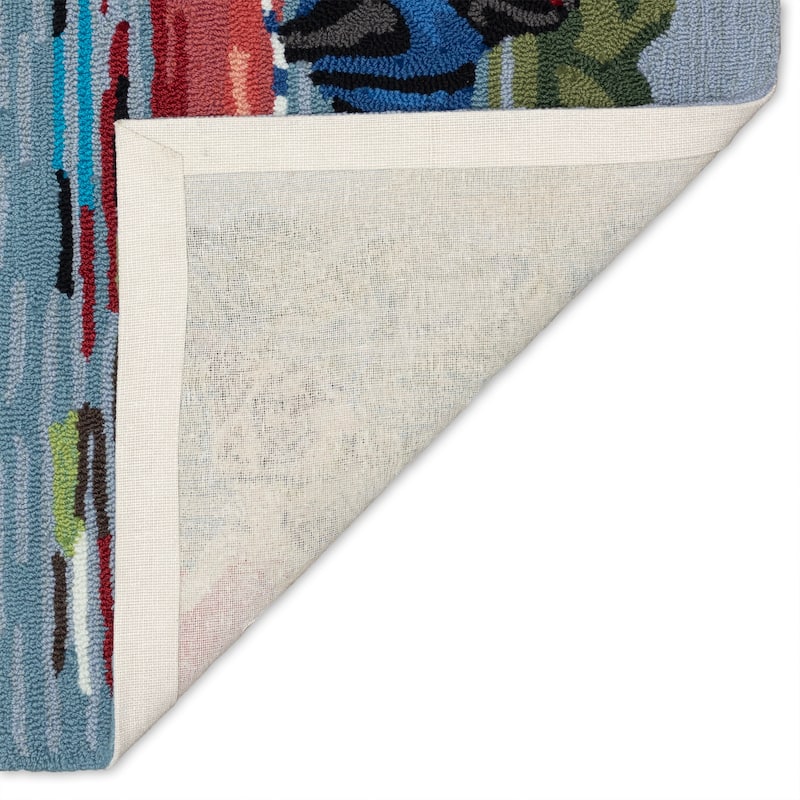 Liora Manne Frontporch Rafting Dogs Indoor/Outdoor Area Rug
