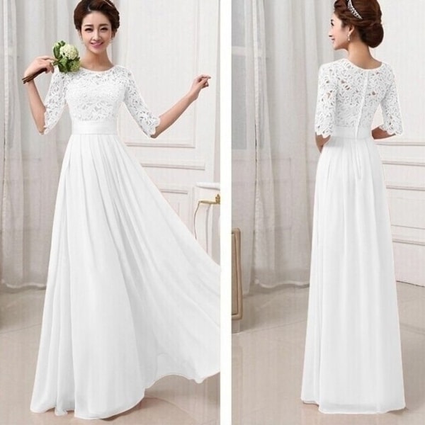 long white dresses cheap