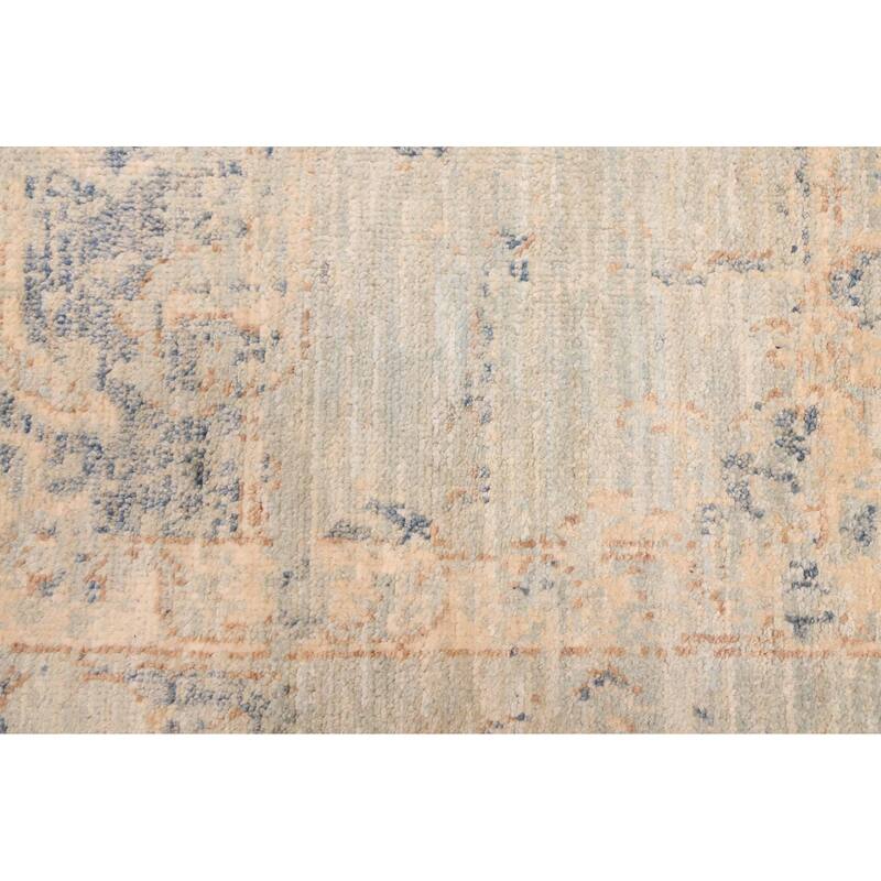 ECARPETGALLERY Hand-knotted Jules Serapi Blue Wool Rug - 8'11 x 12'0