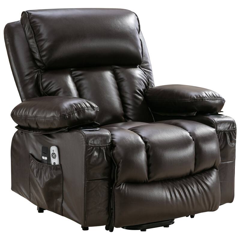 Power Electric massage lift lounge chair, suitable for the elderly, with heating and vibration functions, with USB