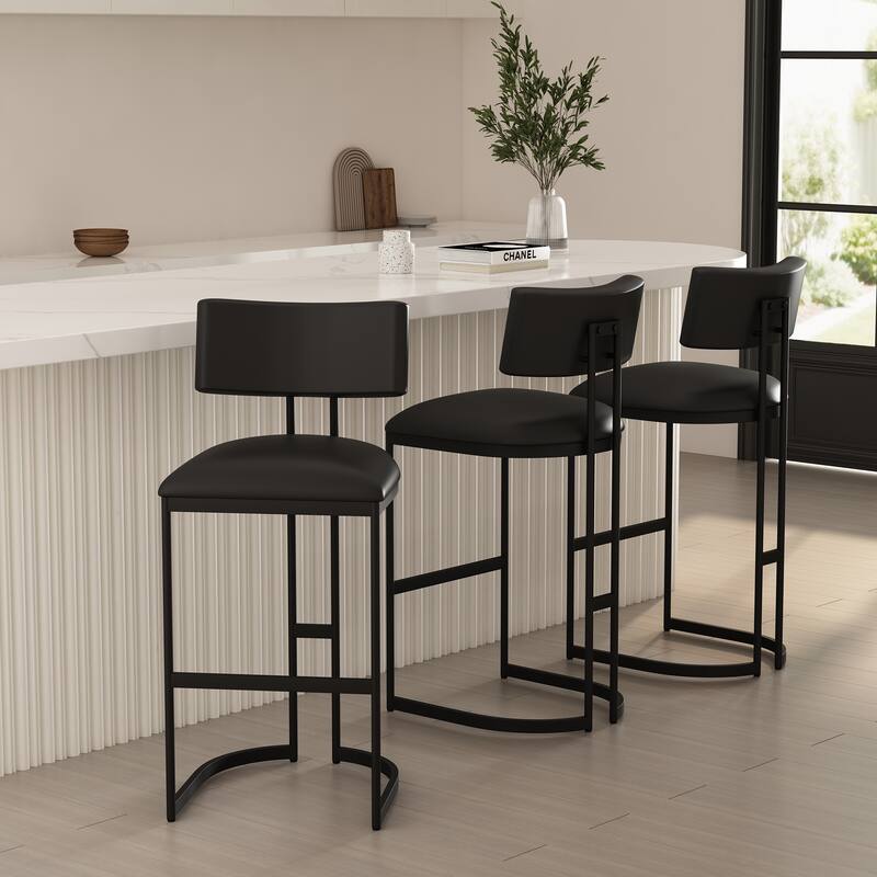 Manhattan Comfort Juno Metal Barstool
