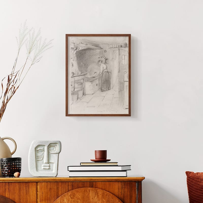 Vintage Sketch LIV -Framed Print