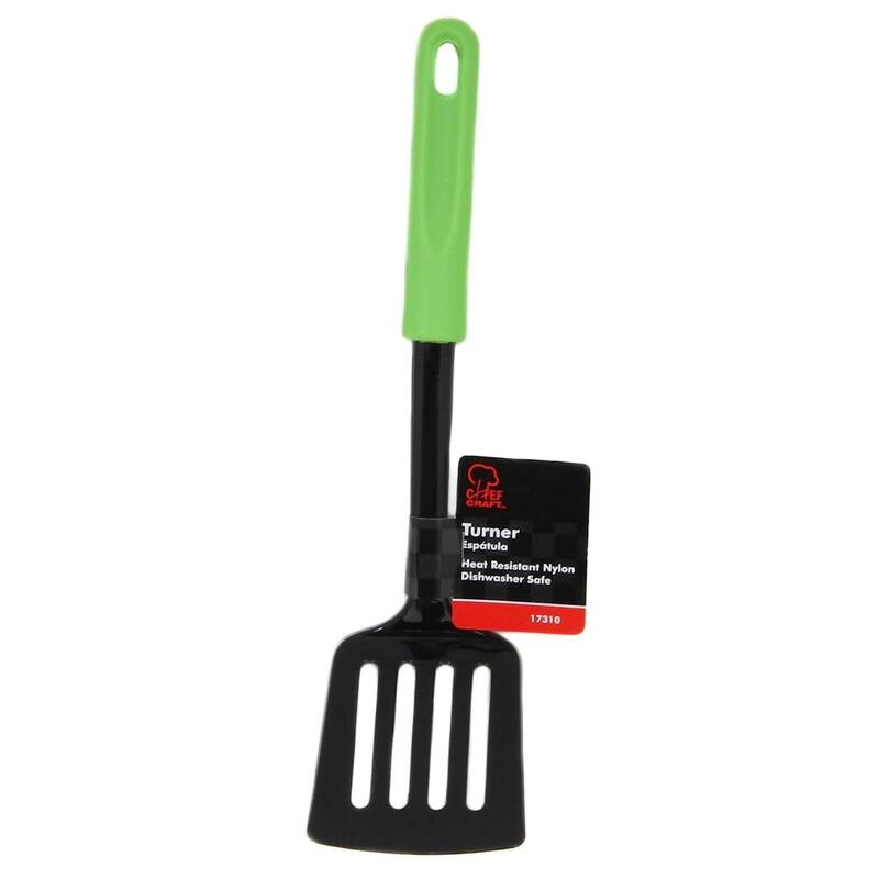 Chef Craft 11.5" Basic Nylon Slottted Turner Spatula