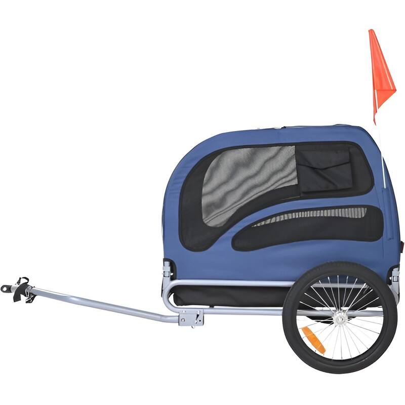 Dog Bike Trailer, Supports up to 100 lbs, Pet Cart Bicycle Carrier, Easy Folding Frame with Quick Release Wheels, Universal Bic
