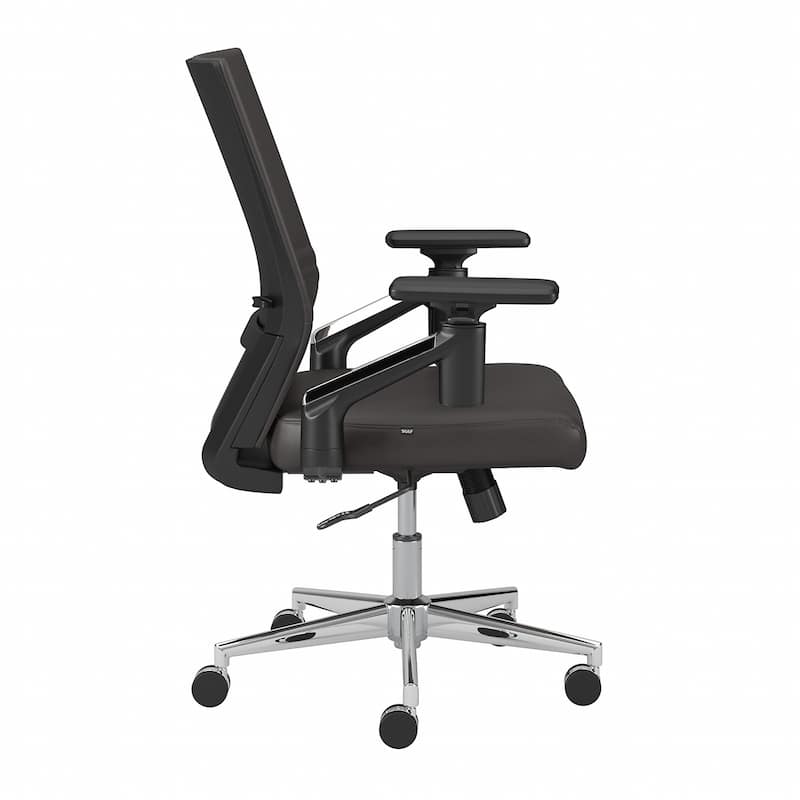Laguna Mid Back Leather Office Chair by Bush Business Furniture