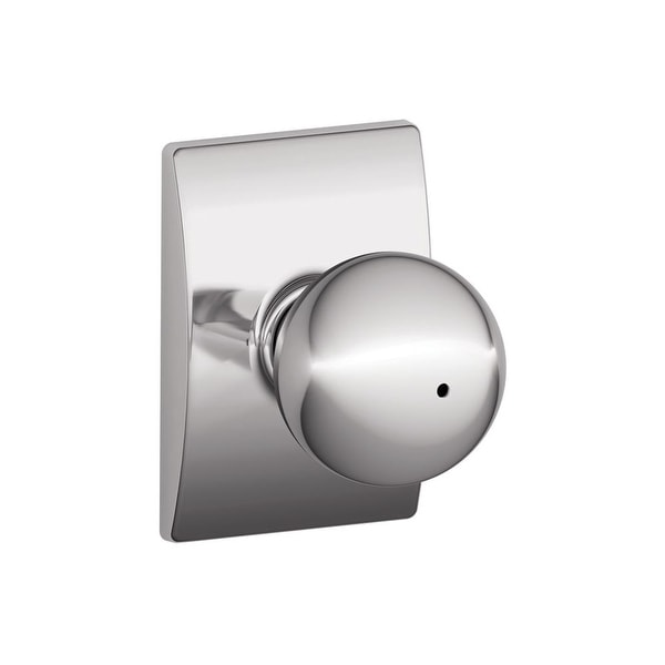Schlage F40-ORB-CEN Orbit Privacy Door Knob Set with Decorative Century Trim