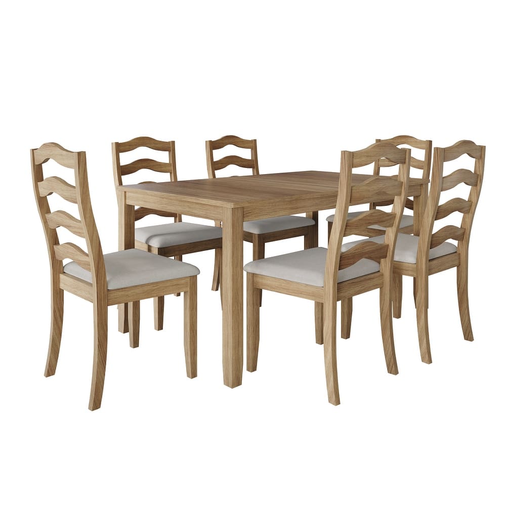 CraftPorch Sophistique 7-piece Wooden Dining Set