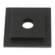 preview thumbnail 1 of 4, Kingston Brass Claremont Heavy Duty Square Solid Cast Brass Shower Flange Matte Black