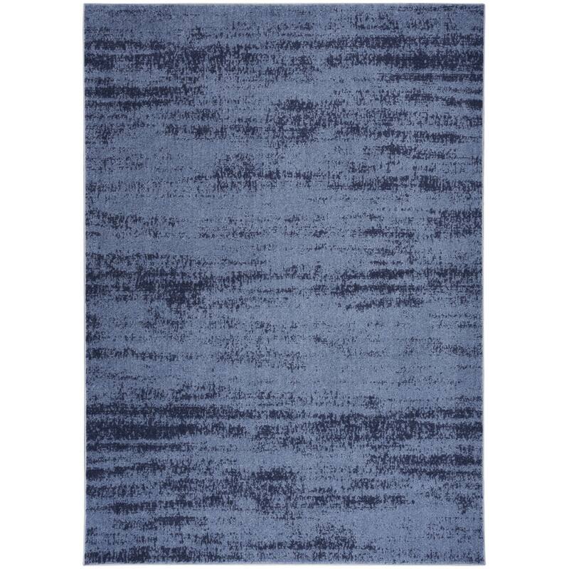 HomeRoots Abstract Contemporary Rectangle Outdoor Rug - 4' X 6'