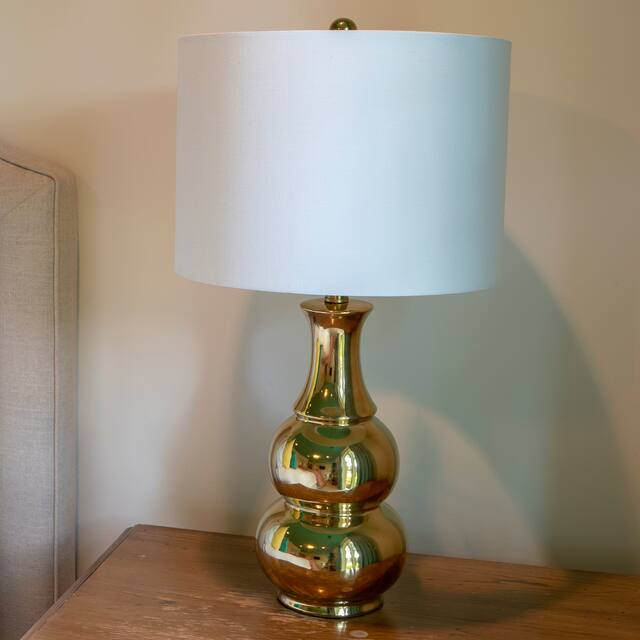 Copper Grove Arans Table Lamp with Off-white Drum Shade (26.5)