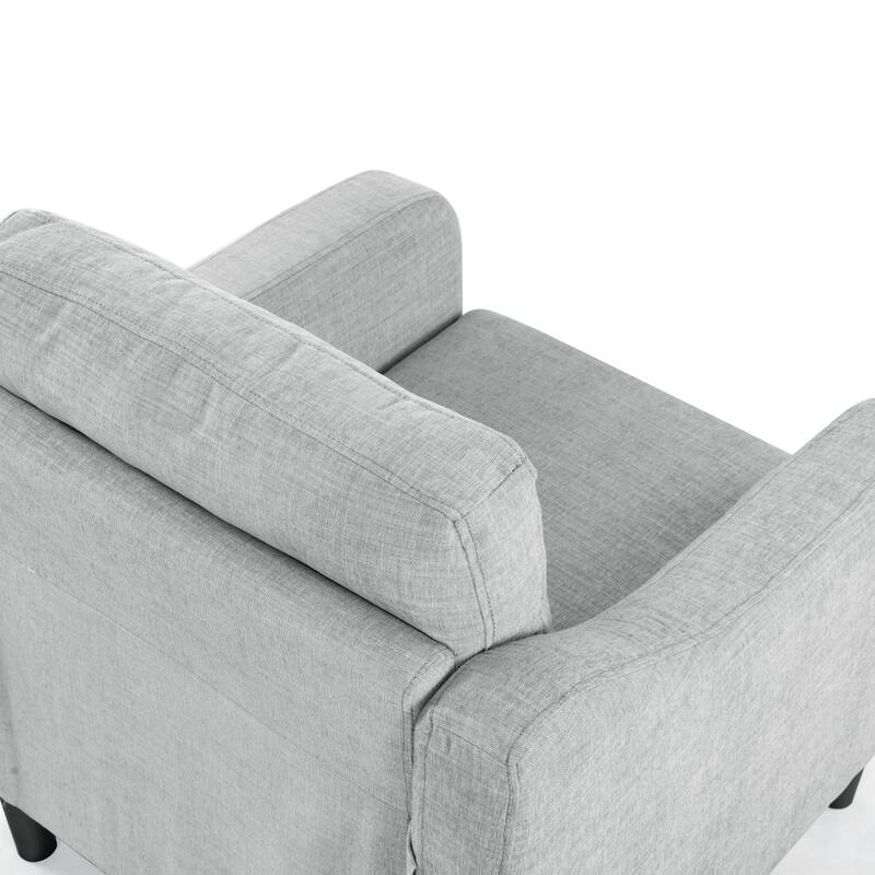 SAFAVIEH Couture Nathaniel Tufted Back Accent Chair - 32"W x 32"D x 34"H