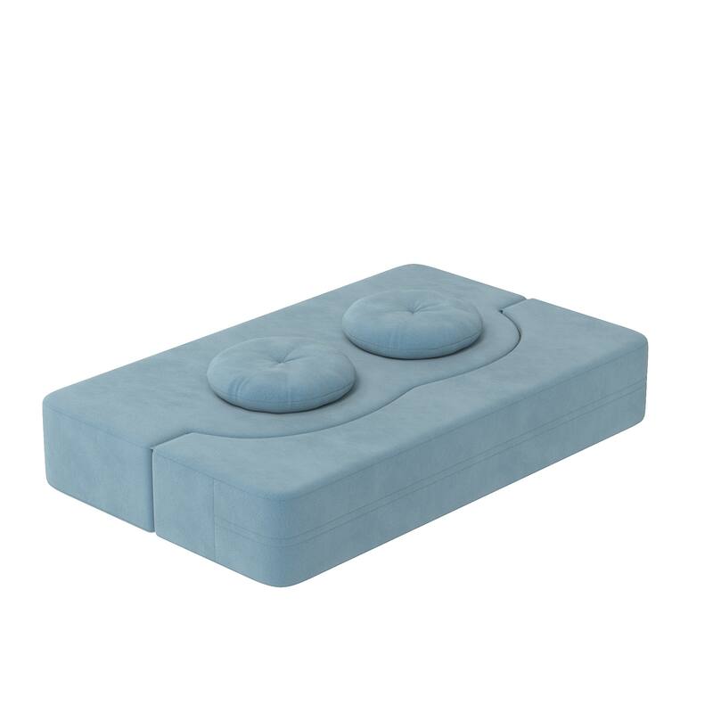 Folding Sofa Bed with Pillow, Twin Sleeper Sofa Couch, Loveseat Couch, Floor Folding Mattress, Convertible Lounge Chair