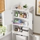 preview thumbnail 7 of 7, VEIKOUS Bathroom Over The Toilet Storage Cabinet Organizer With Doors and Shelves