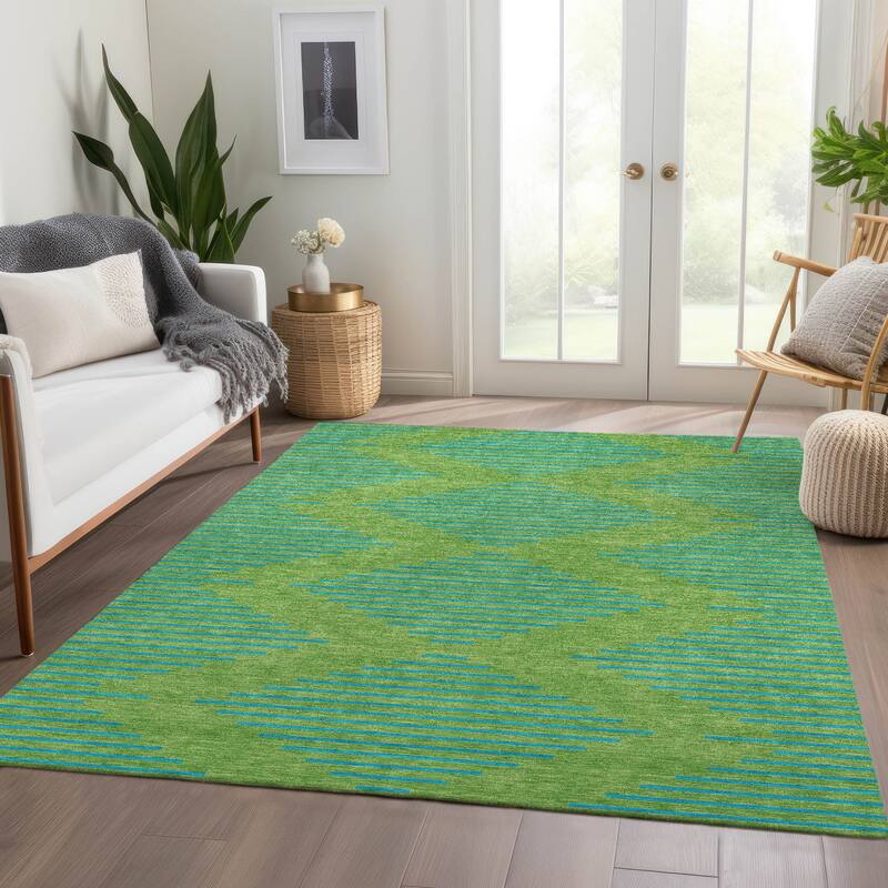 Premium Washable Super Soft Global Stripes Mayfield Rug