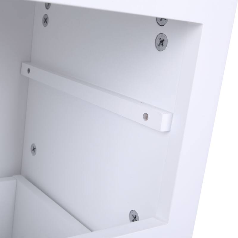 2pcs White NightStands With 2 Drawers