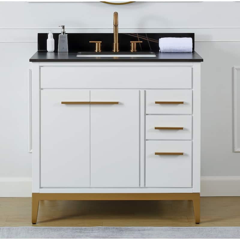 36" Tennant Brand Modern Style Beatrice Single Sink Bathroom Vanity