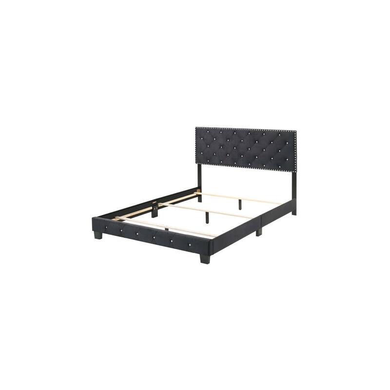 Black Full Bed with Transitional Style, Durable Frame and Sleek Finish Perfect for Contemporary Bedrooms or Guest Retreats