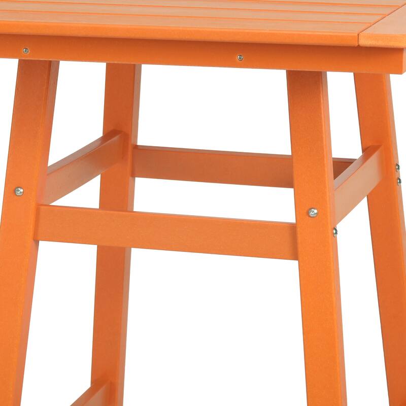 Laguna Hdpe All Weather Outdoor Patio 30" Square Bar Table