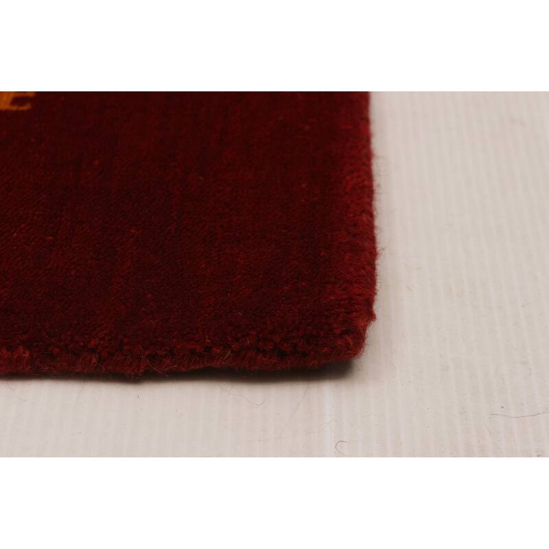 Kashkuli Gabbeh Red Rug 2'7" x 16'4" - 2'7 x 16'4