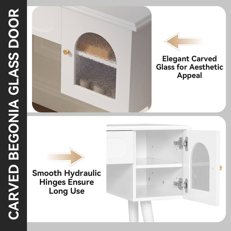 Elegant Vanity Makeup Table & Chair Set, Modern Dressing Table