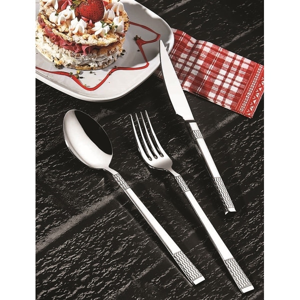 Frum 90 Piece Flatware Set, Service for 12. Opens flyout.