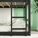 preview thumbnail 5 of 37, Elegant Twin Size Triple Wood Bunk Kids Bed with Ladders,Guardrails