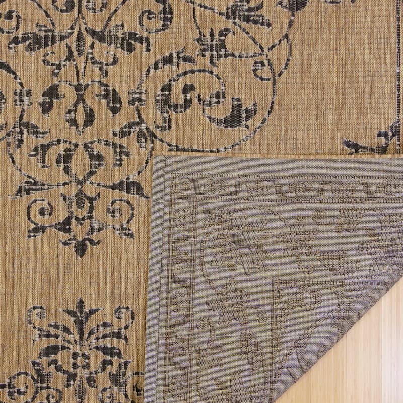 Gertmenian Paseo Ryoan Chestnut Brown Traditional Indoor/ Outdoor Area Rug