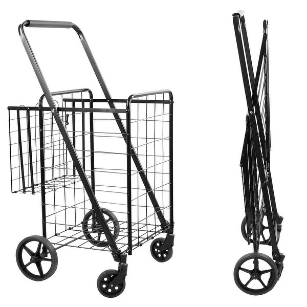 folding rolling cart for groceries