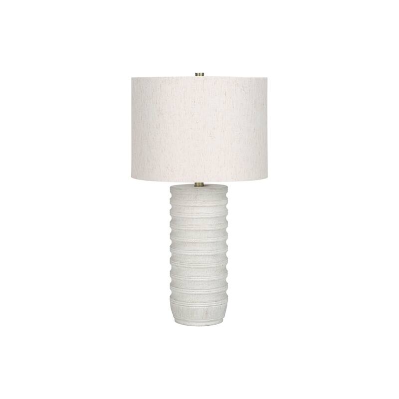 Lighting, 28"h, Table Lamp, Cream Resin, Ivory / Cream Shade, Transitional