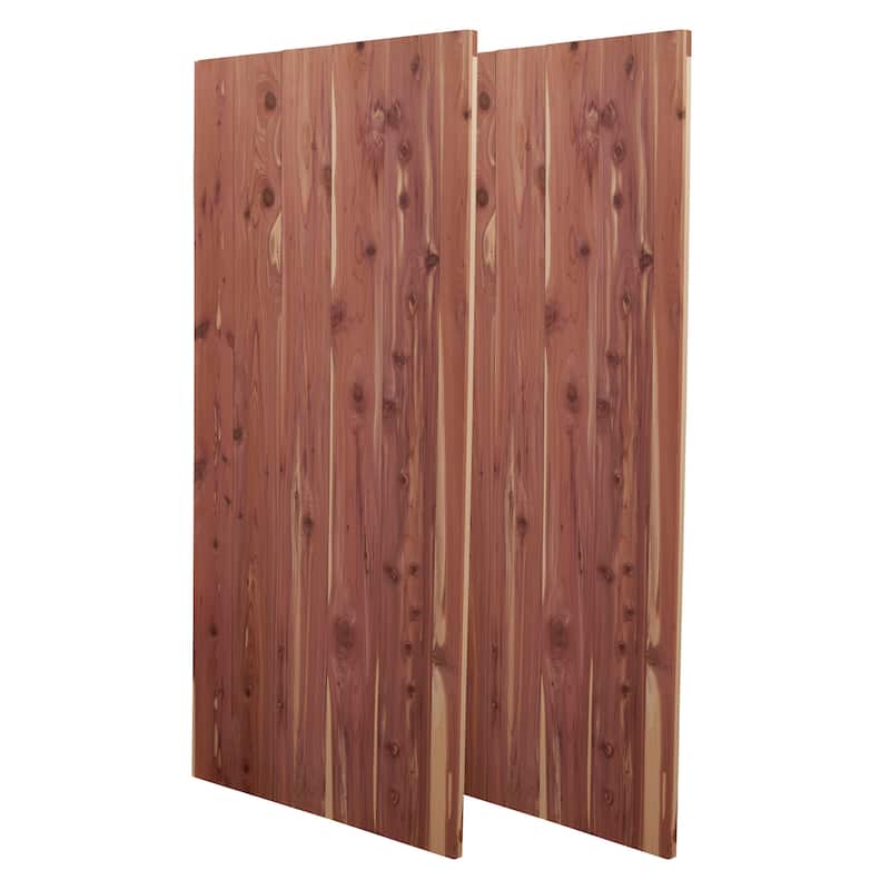 Household Essentials Bracket Free Fresh Cedar Panels - 42" L x 20" W - Cedar