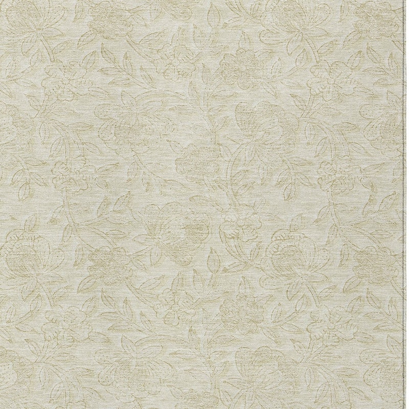HomeRoots Floral Transitional Rectangle Outdoor Rug