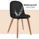 preview thumbnail 44 of 136, Modern Plastic and Wood Dining Chairs (Set of 2)