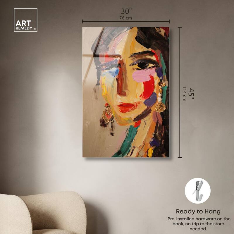 Colorful Expression II Acrylic by Art Remedy, Ready to Hang