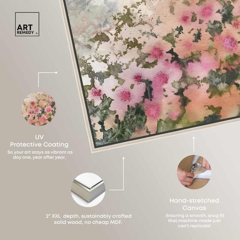 Roseate Remnants Canvas by Art Remedy