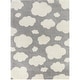 preview thumbnail 2 of 3, Mod-Tod Clouds Kids Shag Area Rug