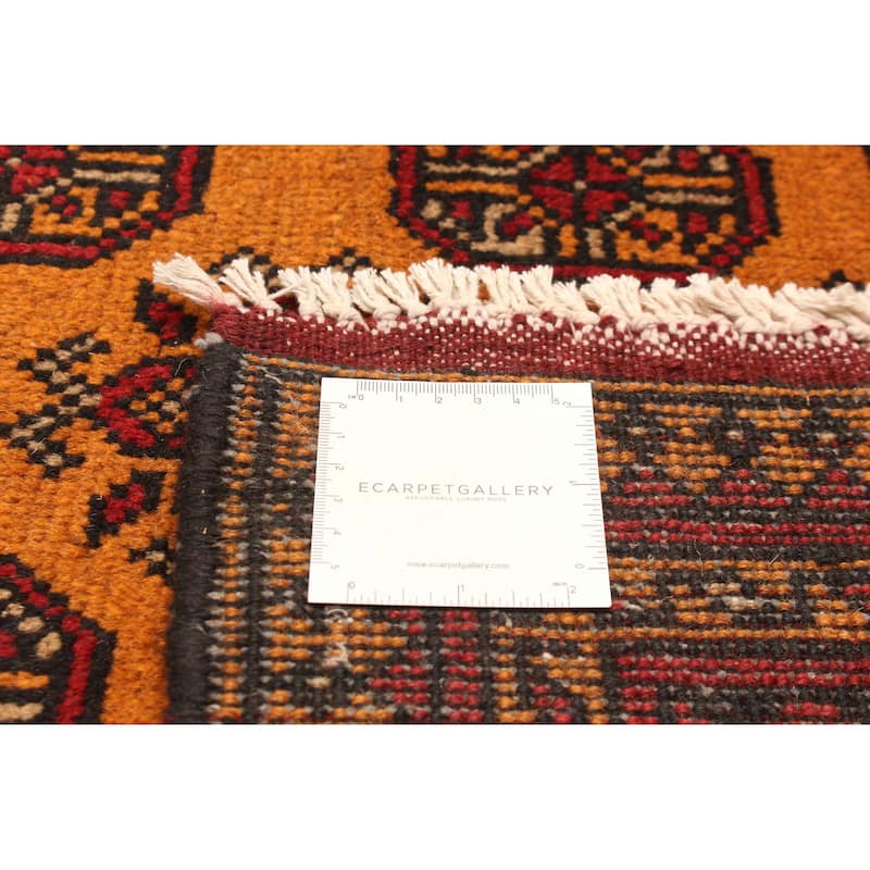 ECARPETGALLERY Hand-knotted Uzbek Kargahi Brown Wool Rug - 5'2 x 7'10