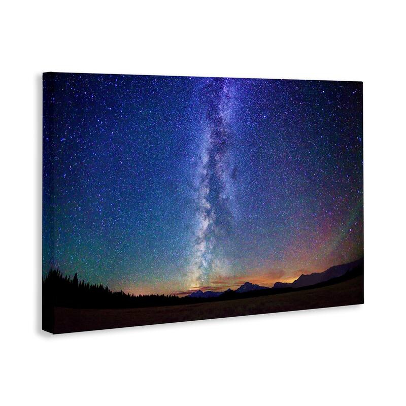Stupell Milky Way Stars over Earth Canvas Wall Art Design By Royce Bair