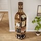 preview thumbnail 6 of 7, 75-Inch Tall Wooden Wine Rack with Storage Shelves