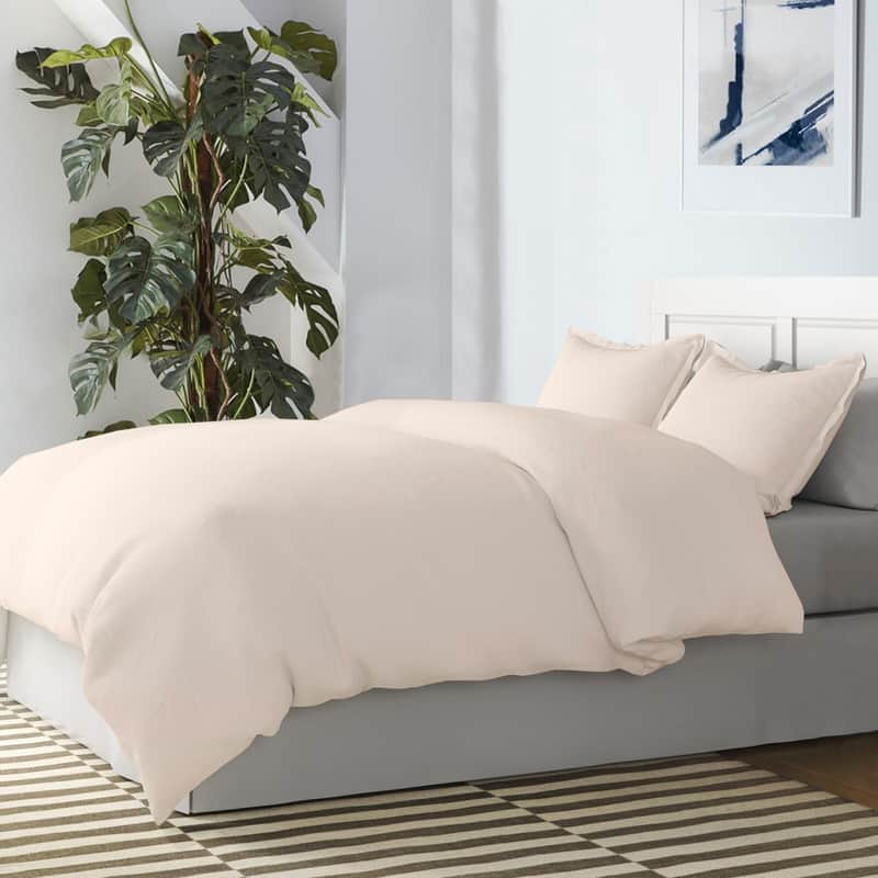 A1HC 100% Organic Cotton Duvet Set, 300 Thread Count 2-Piece GOTS Certified OEKO-TEX Certified, Soft & Silky Sateen Weave
