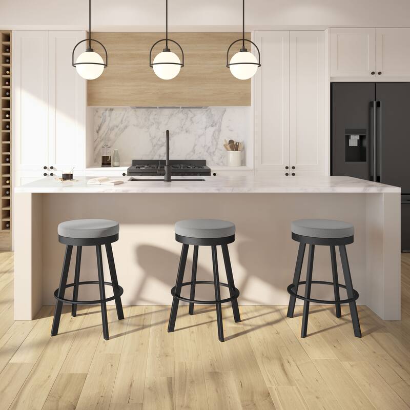 Amisco Swice Swivel Bar Stool with Metal Legs