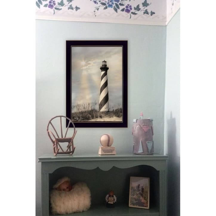 TrendyDecor4U "Cape Hatteras Lighthouse" Framed Print Wall Art by Lori Deiter