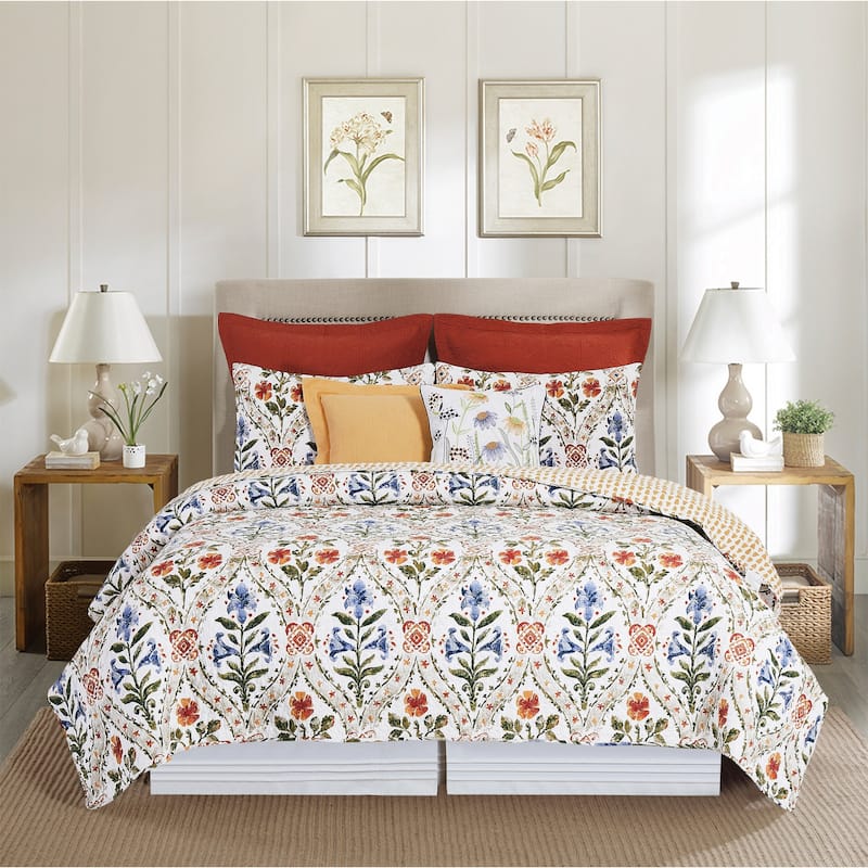 Victoria`s Garden Twin Quilt Set
