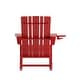 preview thumbnail 22 of 42, Commercial All-Weather Rocking Adirondack Chair with Swiveling Cupholder