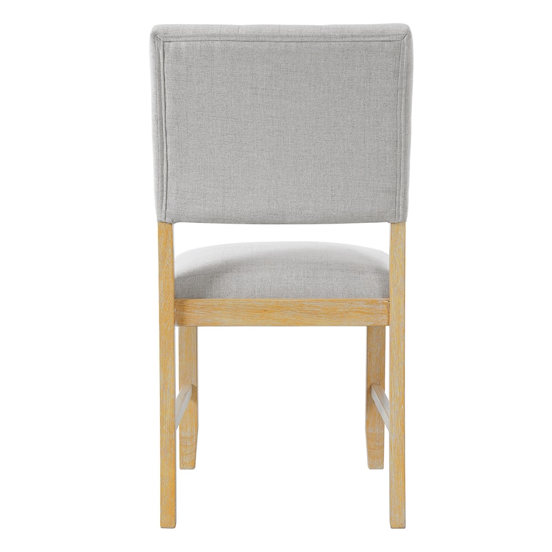 Wooden Dining Chairs Set of 4,Upholstered Kitchen Side Chairs,Farmhouse Dining Room Chair with Solid Wood Legs and Padded Seat