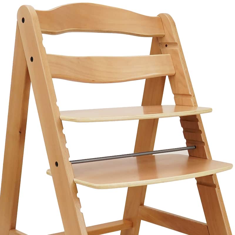 509 Sky Wooden Chair- Natural, German Beechwood, Kids Furniture, Adjustable Seat & Footrest (218 lbs)