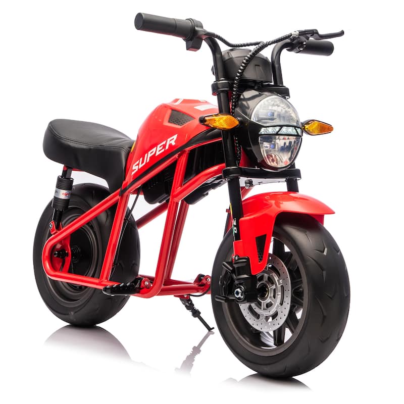Simple Electric Bike Kids Electric Motorcycle 24V Ride-On Motorcycle with Built-in Music & LED Lights