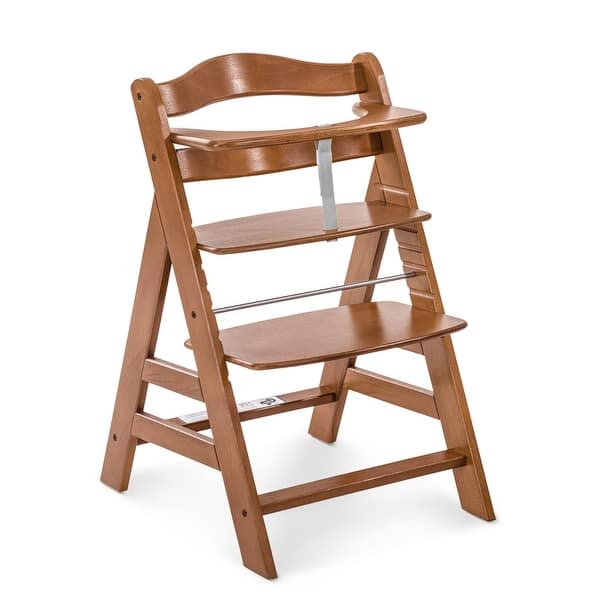 hauck Alpha+ Grow Along Adjustable Wooden Booster High Chair, Beechwood,  Walnut - 16.5 - Bed Bath & Beyond - 38969671
