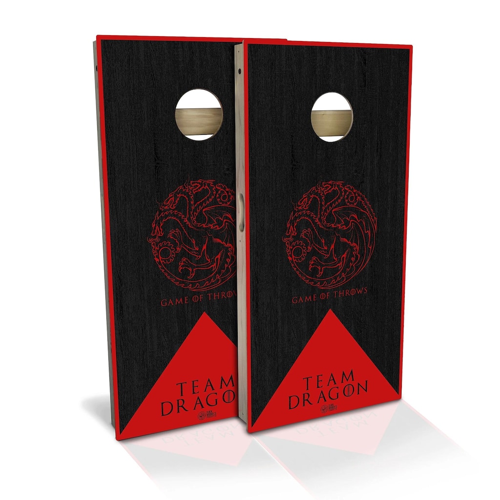 Game of Throws Team Dragon Outdoor Cornhole Board Set