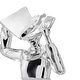 preview thumbnail 3 of 2, Solange Chrome Resin Sculpture